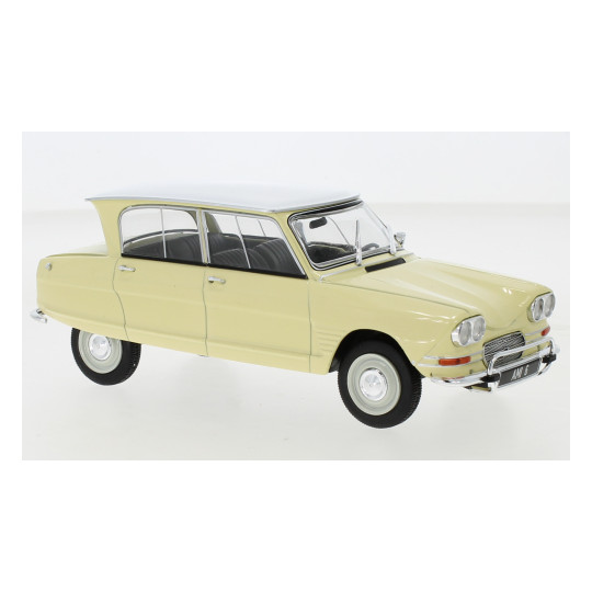 CITROËN Ami 6 1961 blanc et jaune 1/24 1964 WHITEBOX