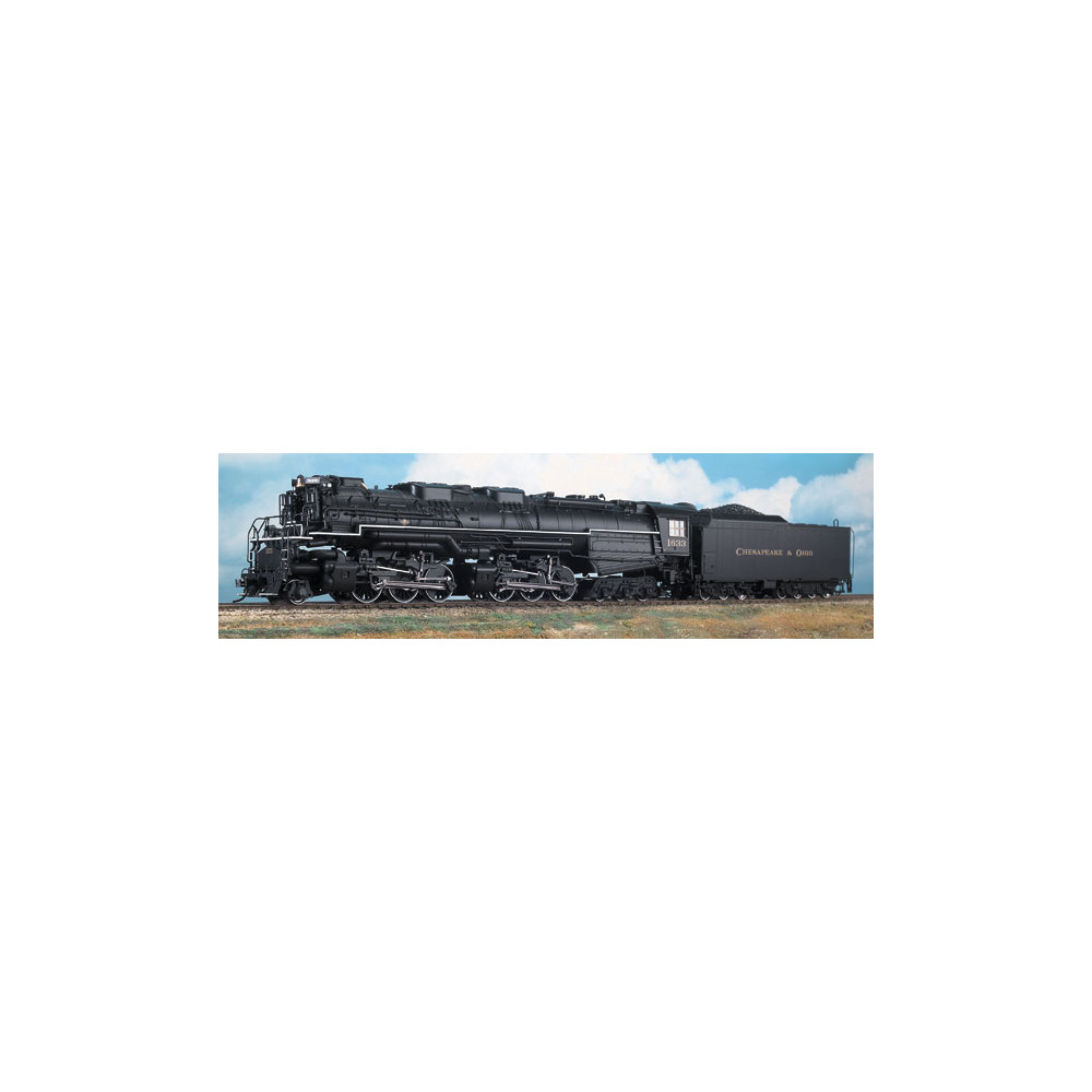 Loco Vapeur 2-6-6-6 type Mallet US Allegheny "Chesapeake & Ohio" RR 1/87 HO RIVAROSSI