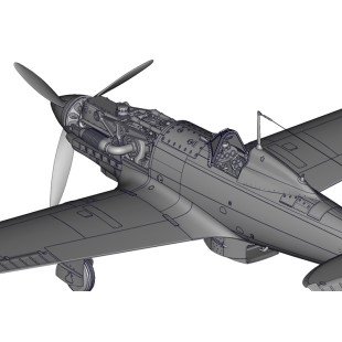 Macchi MC 202 Folgore maquette avion WW2 1/32 ITALERI