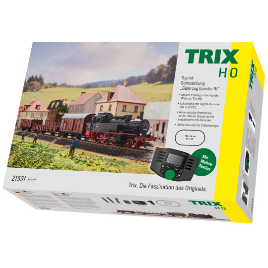 Coffret départ train marchandises DIGITAL 1/87 HO TRIX