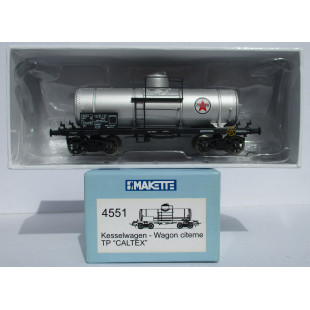 Wagon citerne bogies TP SNCF CALTEX 1/87 HO MAKETTE