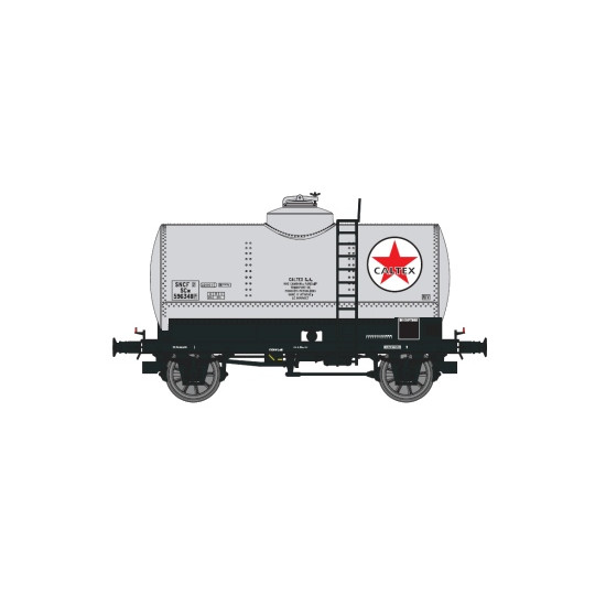 Coffret Set 2 Wagons Citernes OCEM 29 SNCF "CALTEX" 1/87 HO REE