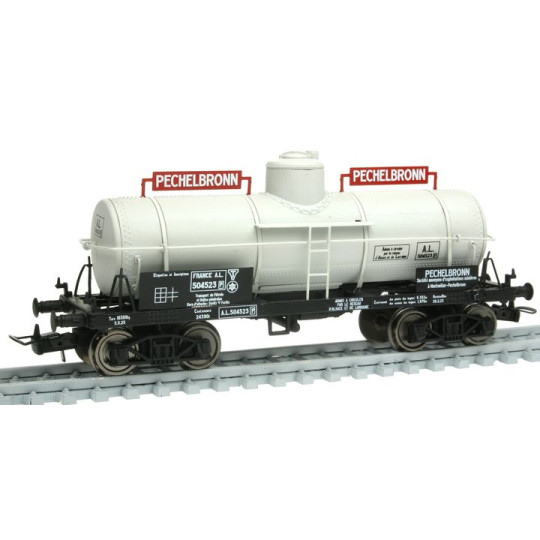 Wagon citerne bogies TP France AL "PECHELBRONN" 1/87 HO MAKETTE
