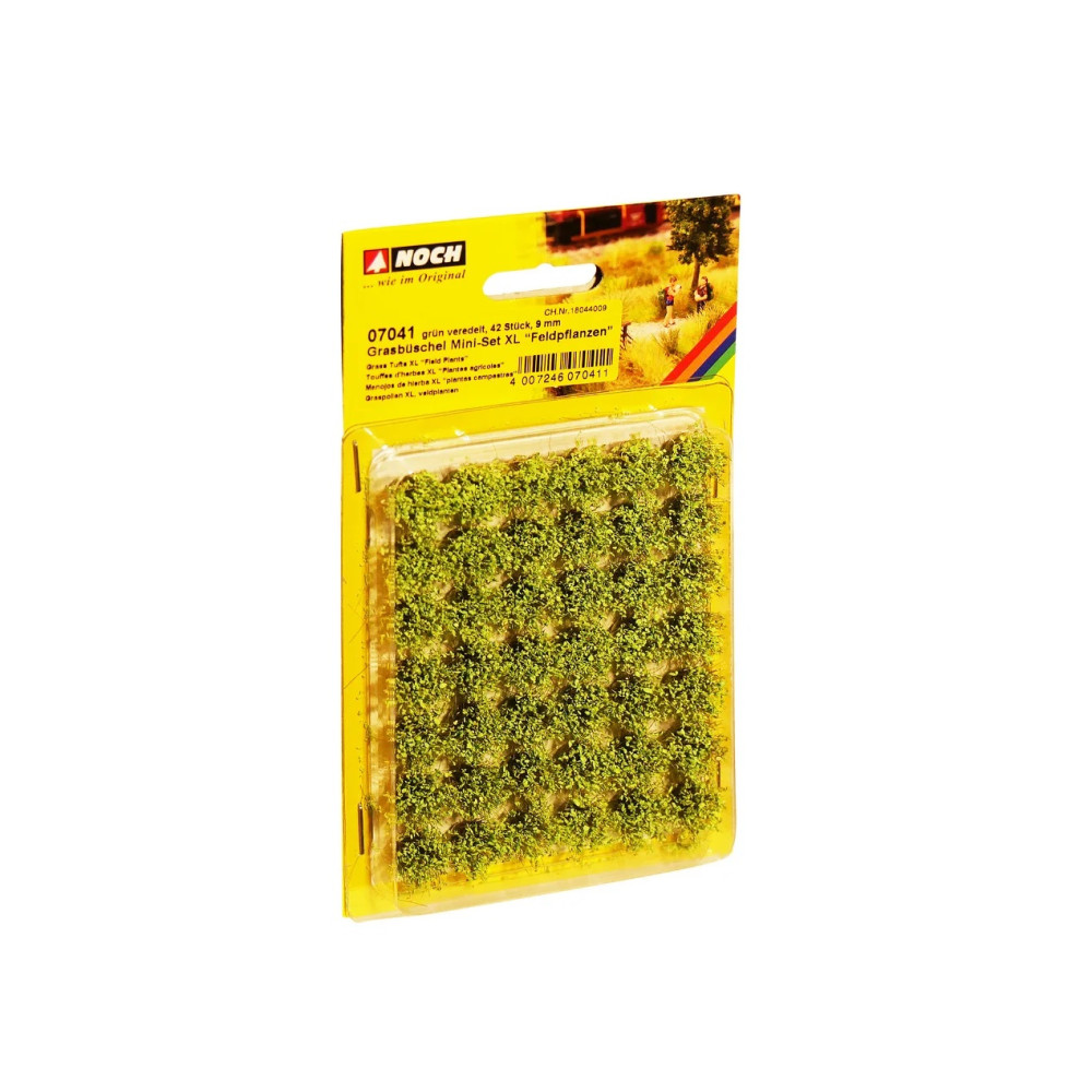 Touffes d'herbe mini set plantes de champs 9 mm 42 pièces NOCH