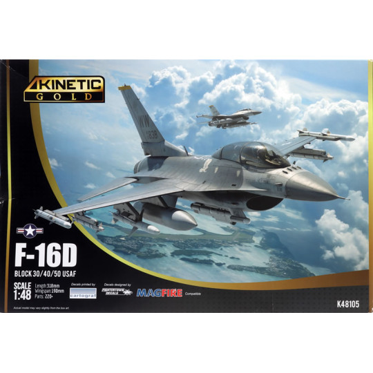 General Dynamics F-16 D Falcon block 30/40/50 maquette 1/48 KINETIC