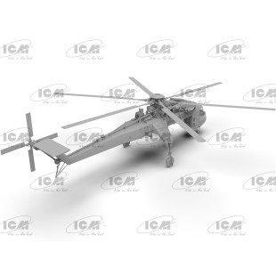 Hélicoptère US Sikorsky CH-54A Tarhe Skycrane maquette 1/35 ICM