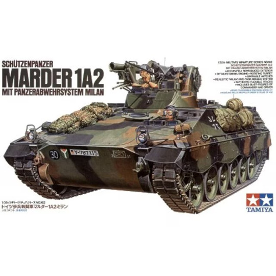 JagdPanzer MARDER 1A2 Anti-char Milan maquette 1/35 TAMIYA