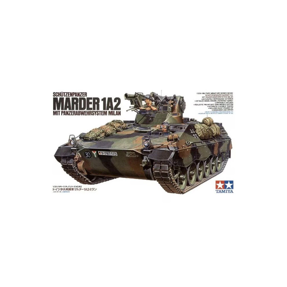 JagdPanzer MARDER 1A2 Anti-char Milan maquette 1/35 TAMIYA