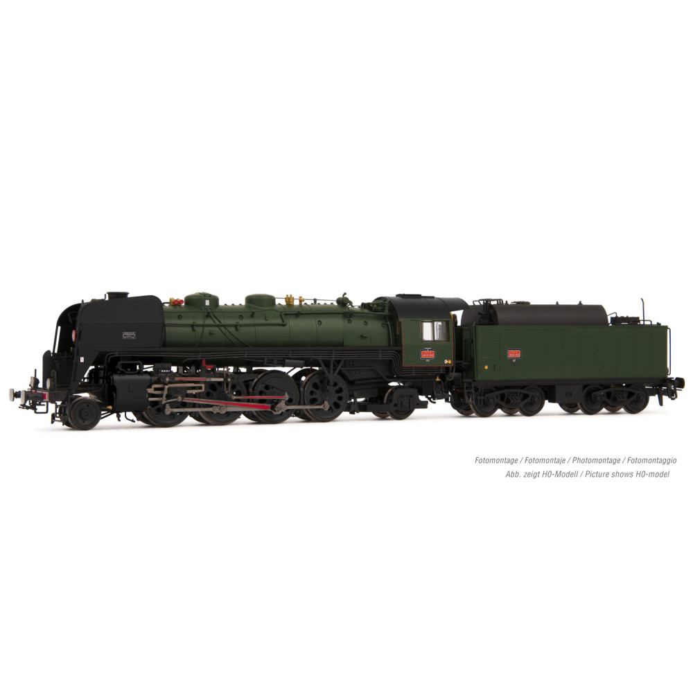 Locomotive Vapeur 141 R 1155 Fuel SNCF 1/160 N ARNOLD