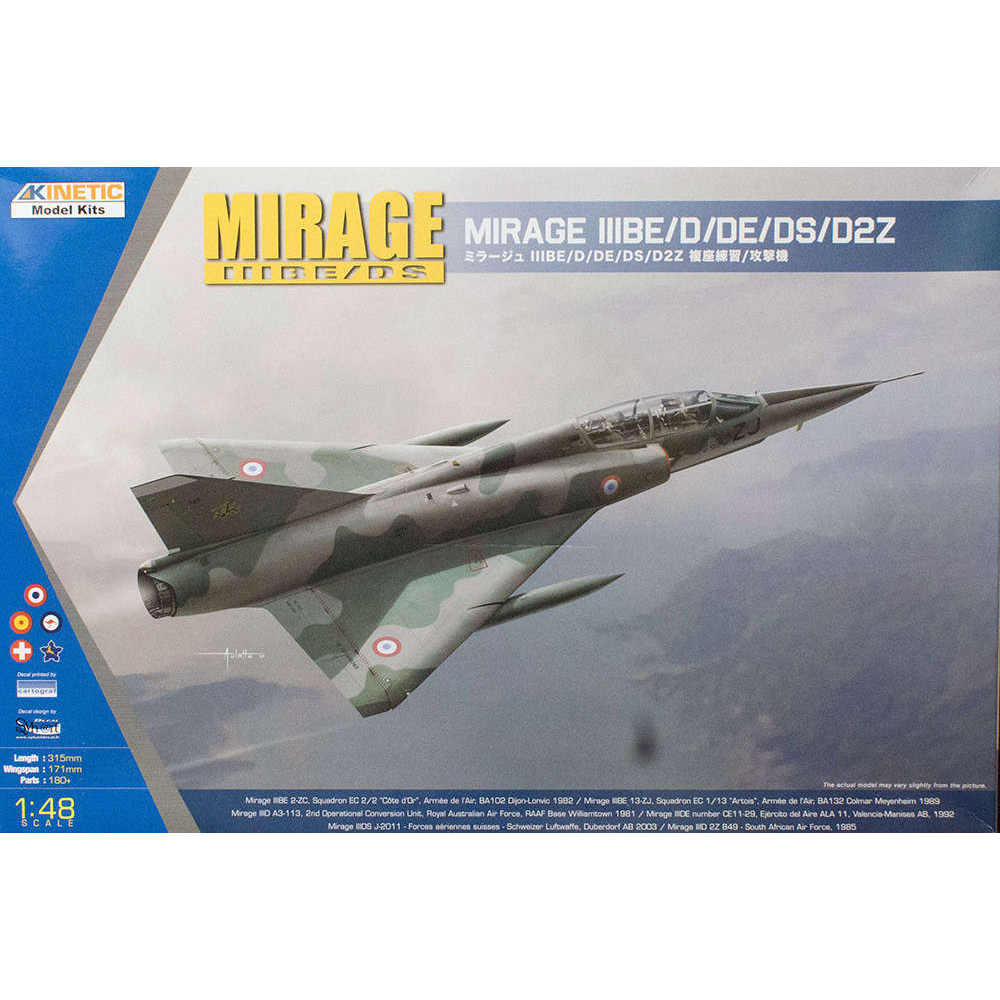 MIRAGE III BE D Biplace 1/48 KINETIC