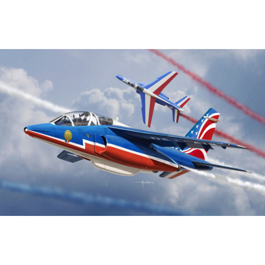 ALPHA JET PATROUILLE DE FRANCE 2017 2 AVIONS 1/48 KINETIC