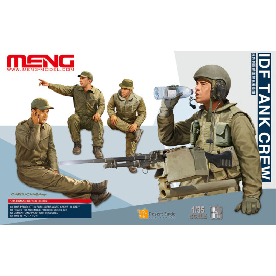 Equipage char tank Tankistes IDF Israel  maquette 1/35 MENG