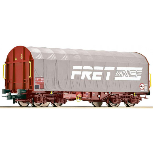 WAGON BOGIES BACHE FRET SNCF 1/87 HO ROCO