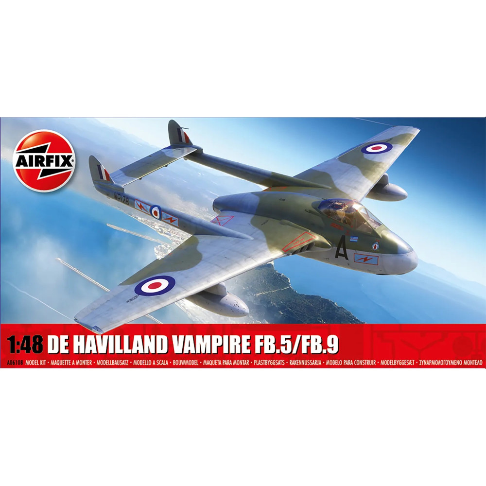 Avion VAMPIRE de Havilland FB.5/FB.9 maquette 1/48 AIRFIX