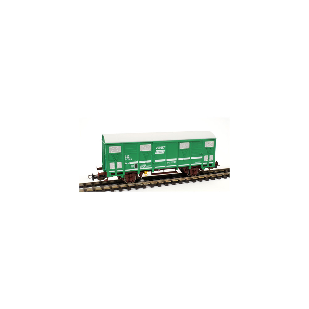 Wagon couvert à essieux Ghs 69 Fret SNCF 1/87 HO PIKO