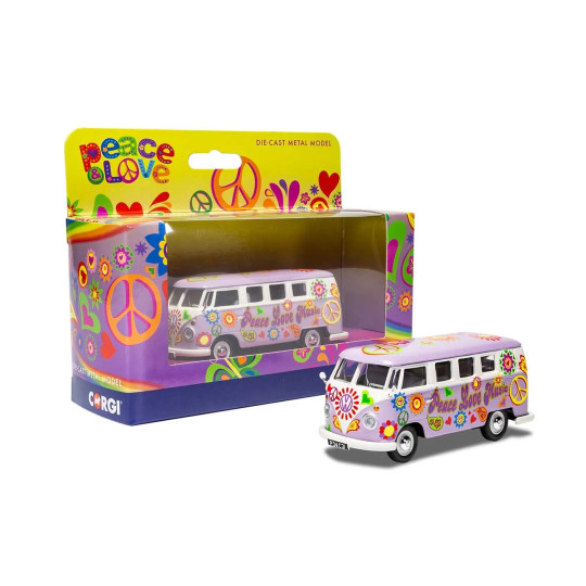 Combi Volkswagen "Peace and Love" Mauve 1/43 CORGI