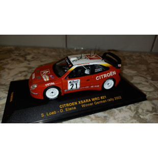 Citroën Xsara winner WRC Rallye Allemagne 2002 Loeb/Elena 1/43 IXO