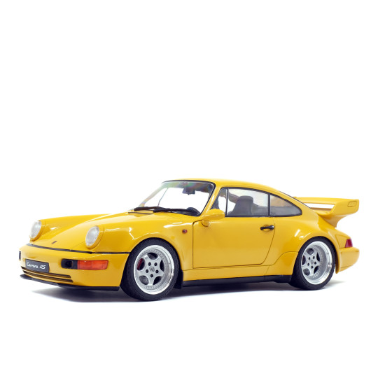 PORSCHE 911 964 Carrera 3 8 RS jaune 1/18 SOLIDO