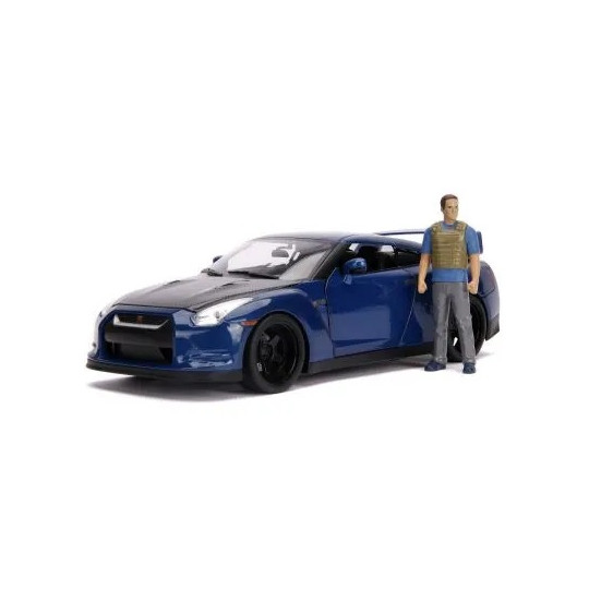 Nissan Skyline GT R R35 +  figurine Brian  1/18 JADA TOYS