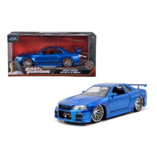 Nissan Skyline GT R R34 bleu  Fast & Furious 1/24 JADA TOYS