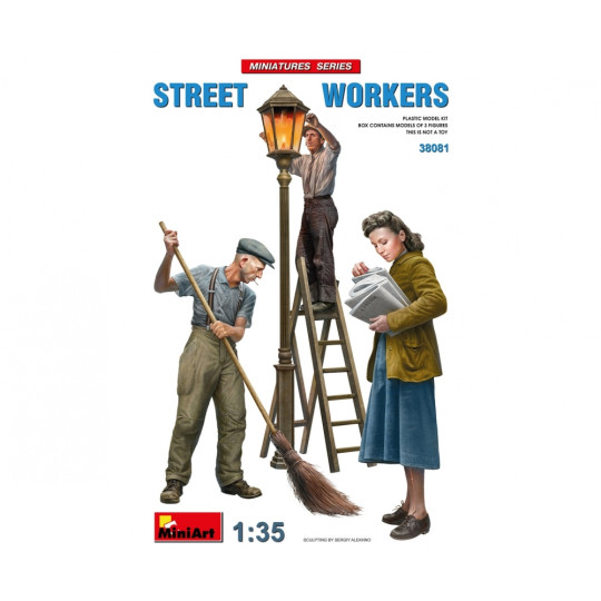 Travailleurs dans la rue Set n°3 1/35 MINIART