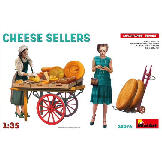Vendeuses de fromage et équipement 1/35 MINIART
