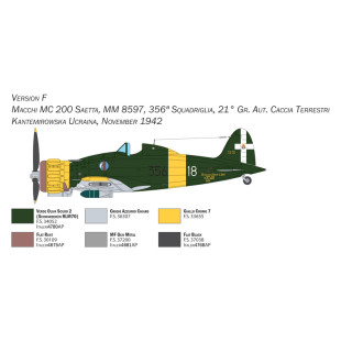 Macchi M.C.200 série XXI/XXIII 1/48 ITALERI