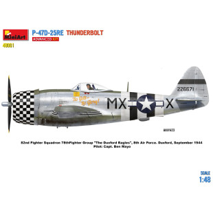 Republic P-47D Thunderbolt "Bubbletop" maquette 1/48 MINIART