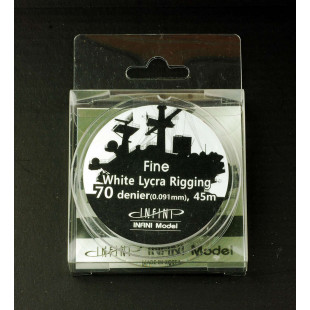 FILS LYCRA NOIR HAUBANAGE DIAM 0.091MM 45M FIN INFINI