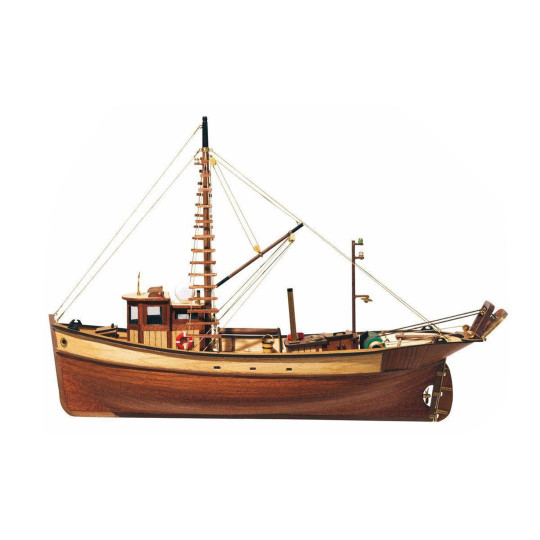 Bateau pêche bois PALAMOS maquette 1/45 OCCRE