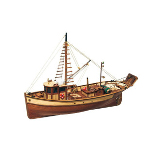 Bateau pêche bois PALAMOS maquette 1/45 OCCRE
