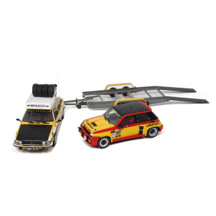 Pack Renault R30 Asssistance + R5 Turbo + remorque 1/18 OTTO