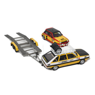 Pack Renault R30 Asssistance + R5 Turbo + remorque 1/18 OTTO