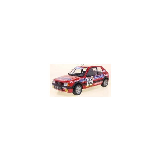 Peugeot 205 GTi 1.6l rouge n°132 Rallye Monte Carlo 1/18 SOLIDO