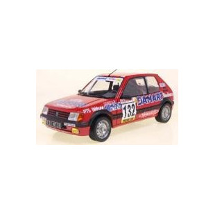 Peugeot 205 GTi 1.6l rouge n°132 Rallye Monte Carlo 1/18 SOLIDO