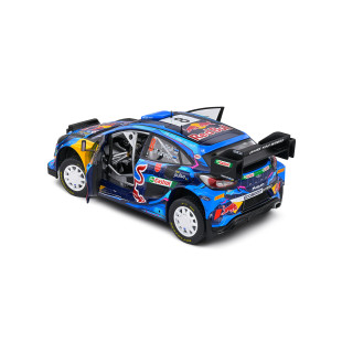 Ford Puma Rally1 hybride bleu n°8 Rallye de Suède 1/18 SOLIDO