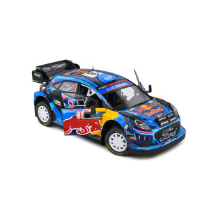 Ford Puma Rally1 hybride bleu n°8 Rallye de Suède 1/18 SOLIDO
