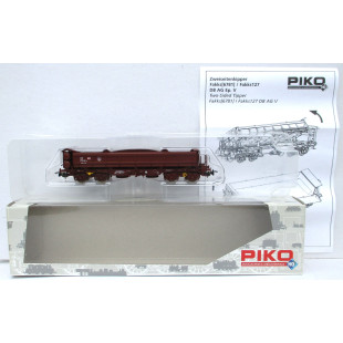 Wagon tombereau à benne basculante à bogies DB 1/87 HO PIKO