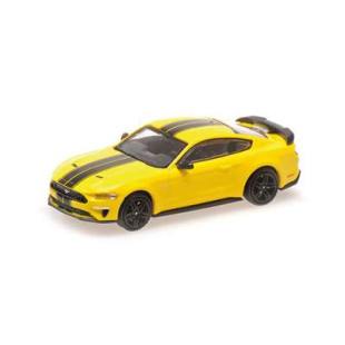 FORD Mustang 2018 yellow & black 1/87 MINICHAMPS