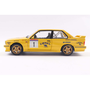 BMW E30 M3 GR jaune Pons/Deniz Rally Asturies  1/18 SOLIDO