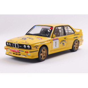 BMW E30 M3 GR jaune Pons/Deniz Rally Asturies  1/18 SOLIDO