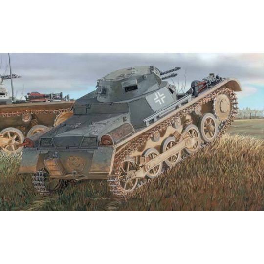 Char tank WW2 Panzer I Ausf.A 4 modifié avec intérieur maquette 1/35 DRAGON