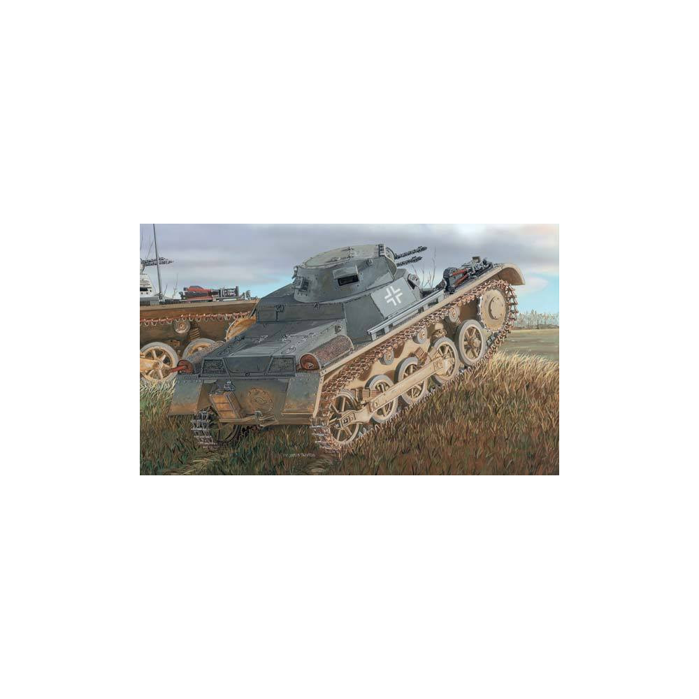 Char tank WW2 Panzer I Ausf.A 4 modifié avec intérieur maquette 1/35 DRAGON