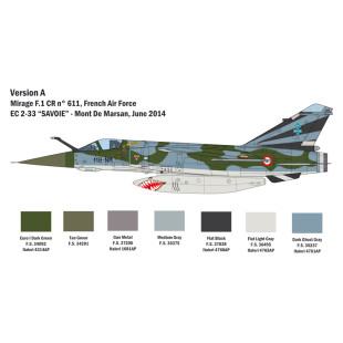 Dassault MIRAGE FI CR Bye Bye maquette 1/48 ITALERI