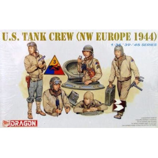 Figurines équipage de char US WW2 Europe 1944 1/35 DRAGON