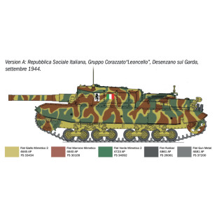 Char WW2 Italie Semovente "Bassotto" M43 105/25 maquette 1/35 ITALERI