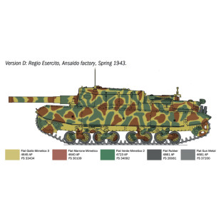 Char WW2 Italie Semovente "Bassotto" M43 105/25 maquette 1/35 ITALERI