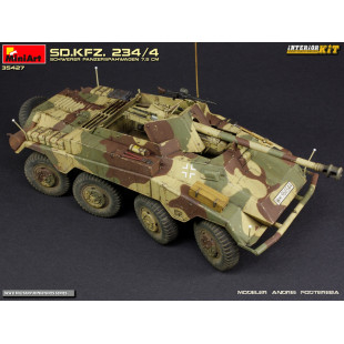 Camion char Sd.Kfz 234/4 8X8 & Pak 7.5 maquette 1/35 MINIART