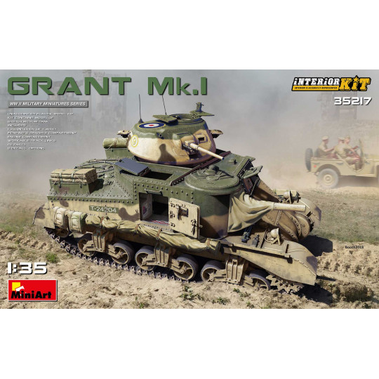 Char tank US UK WW2 Grant Mk.1 maquette 1/35 MINIART