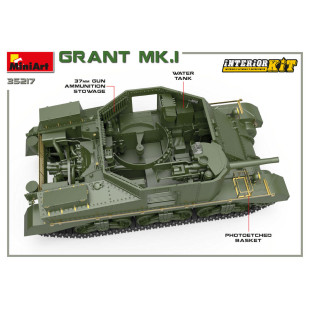 Char tank US UK WW2 Grant Mk.1 maquette 1/35 MINIART